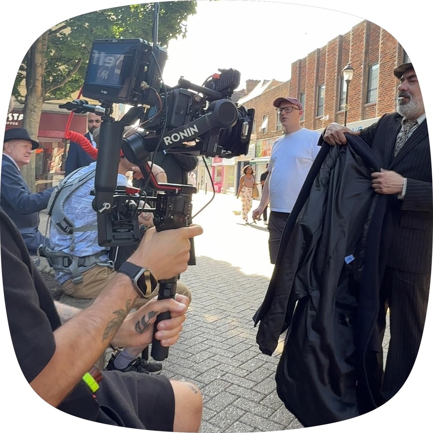 Down the Wooden Hill BTS Photo